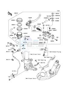 Z1000_ABS ZR1000C9F FR GB XX (EU ME A(FRICA) drawing Front Master Cylinder