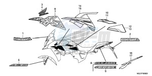 CB500XD CB500X Continue » UK - (E) drawing MARK