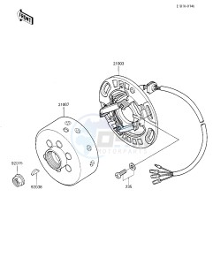 KX 250 D [KX250] (D2) [KX250] drawing GENERATOR