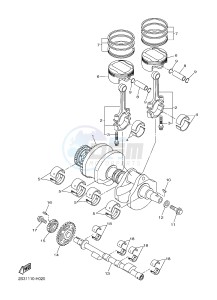 VMX17 VMAX17 1700 (2CE9 2CEA 2CEB) drawing CRANKSHAFT & PISTON