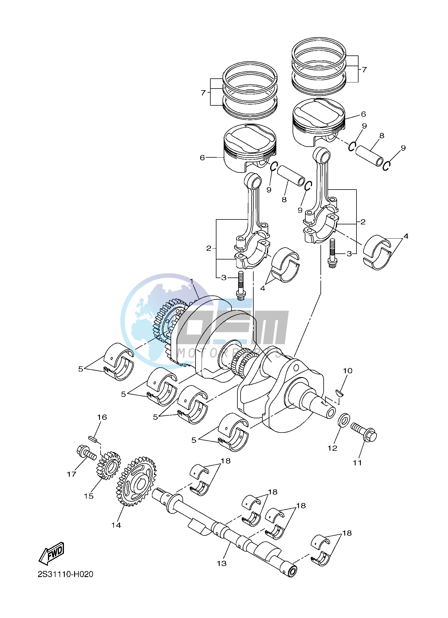 CRANKSHAFT & PISTON