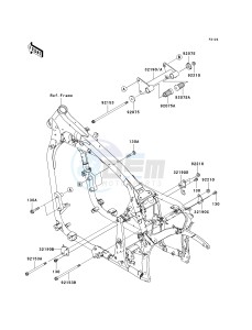 VN 900 B [VULCAN 900 CLASSIC] (6F-9F) B6F drawing ENGINE MOUNT