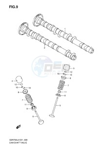 GSR750 ABS EU drawing CAM SHAFT-VALVE