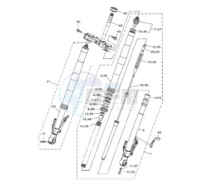 XTZ SUPER TENERE 1200 drawing FRONT FORK