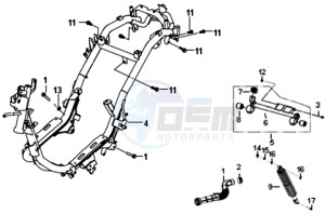 FIDDLE III 50 L6 drawing FRAME / ENGINE MOUNT