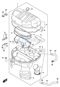 GSX-S1000 A drawing AIR CLEANER