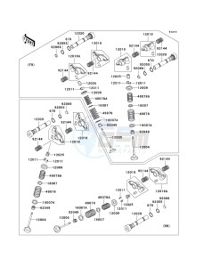 VN 1600 B [VULCAN 1600 MEAN STREAK] (B6F-B8FA) B7F drawing VALVE-- S- -