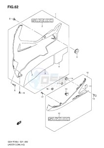 GSX-R750 drawing UNDER COWLING L1