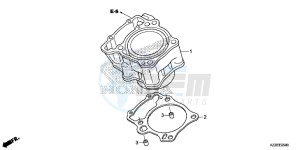 CRF250LAH CRF250LA ED drawing CYLINDER