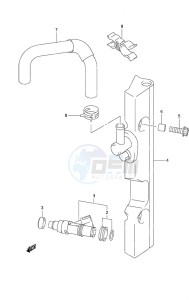 DF 60A drawing Fuel Injector