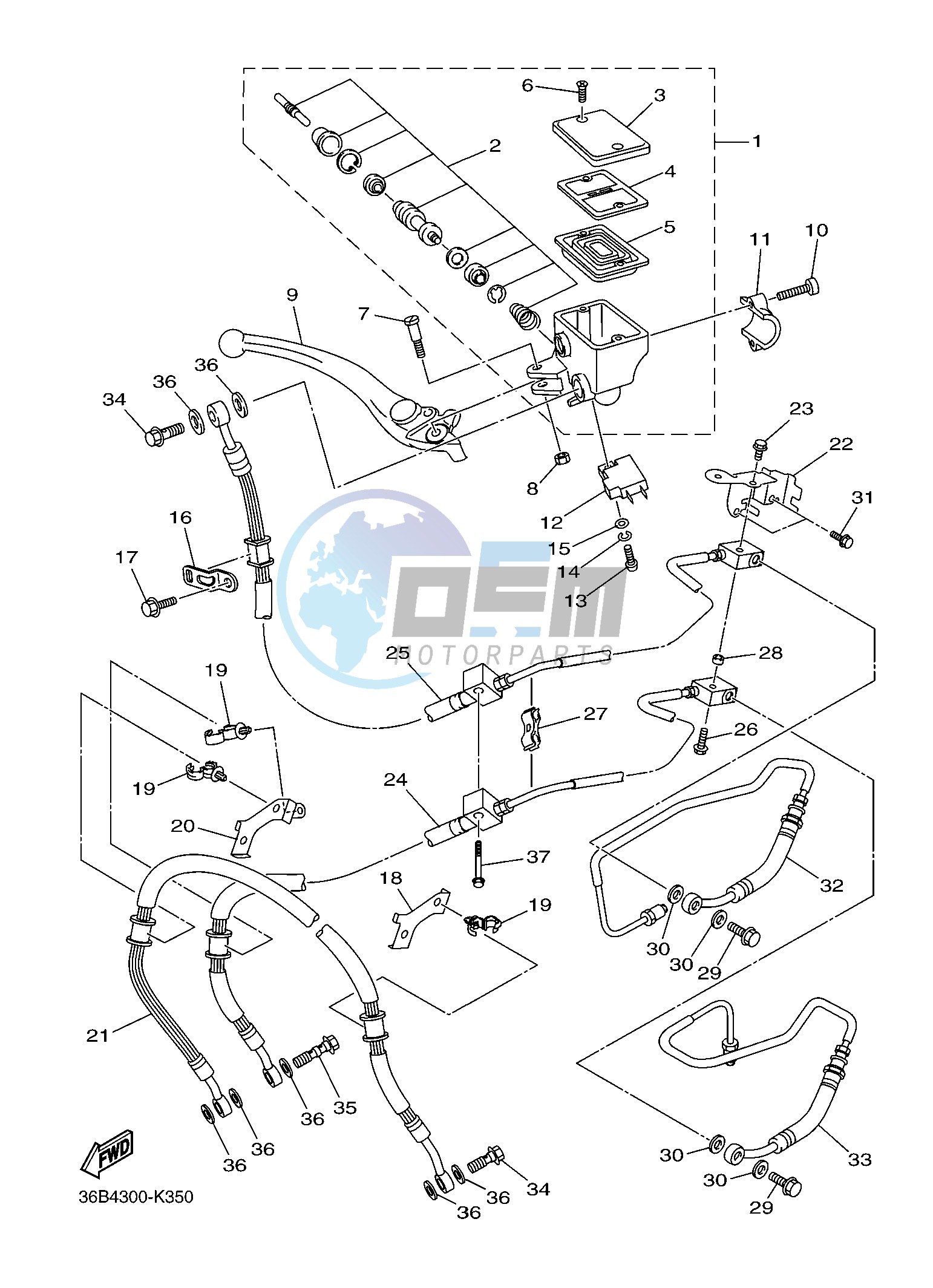 FRONT MASTER CYLINDER