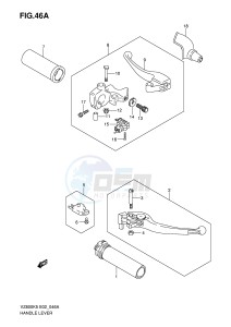 VZ800 (E2) MARAUDER drawing HANDLE LEVER (MODEL K7 K8 K9)