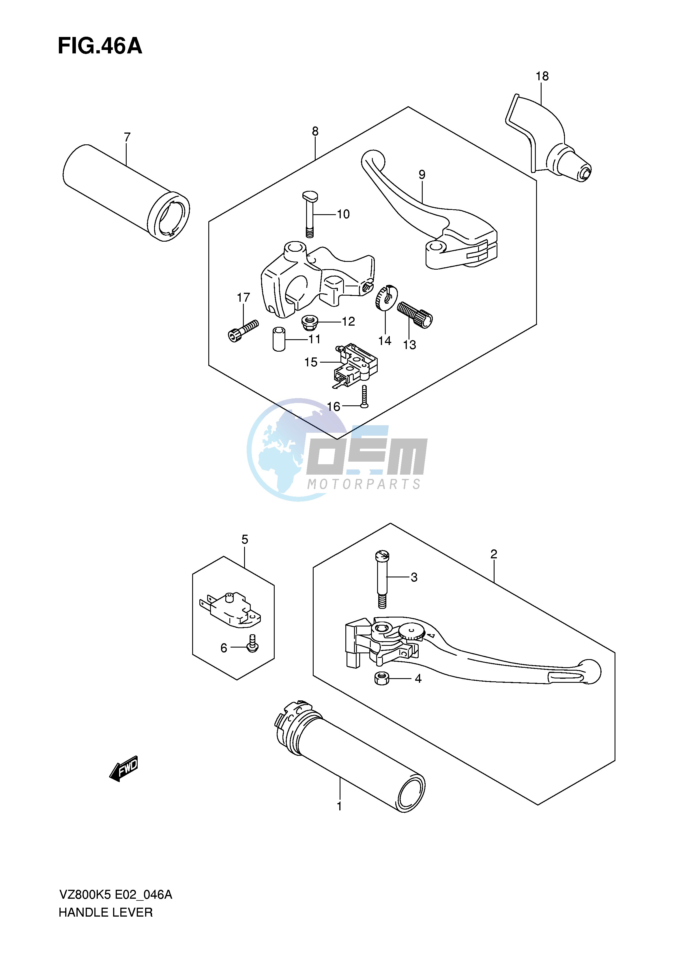 HANDLE LEVER (MODEL K7 K8 K9)