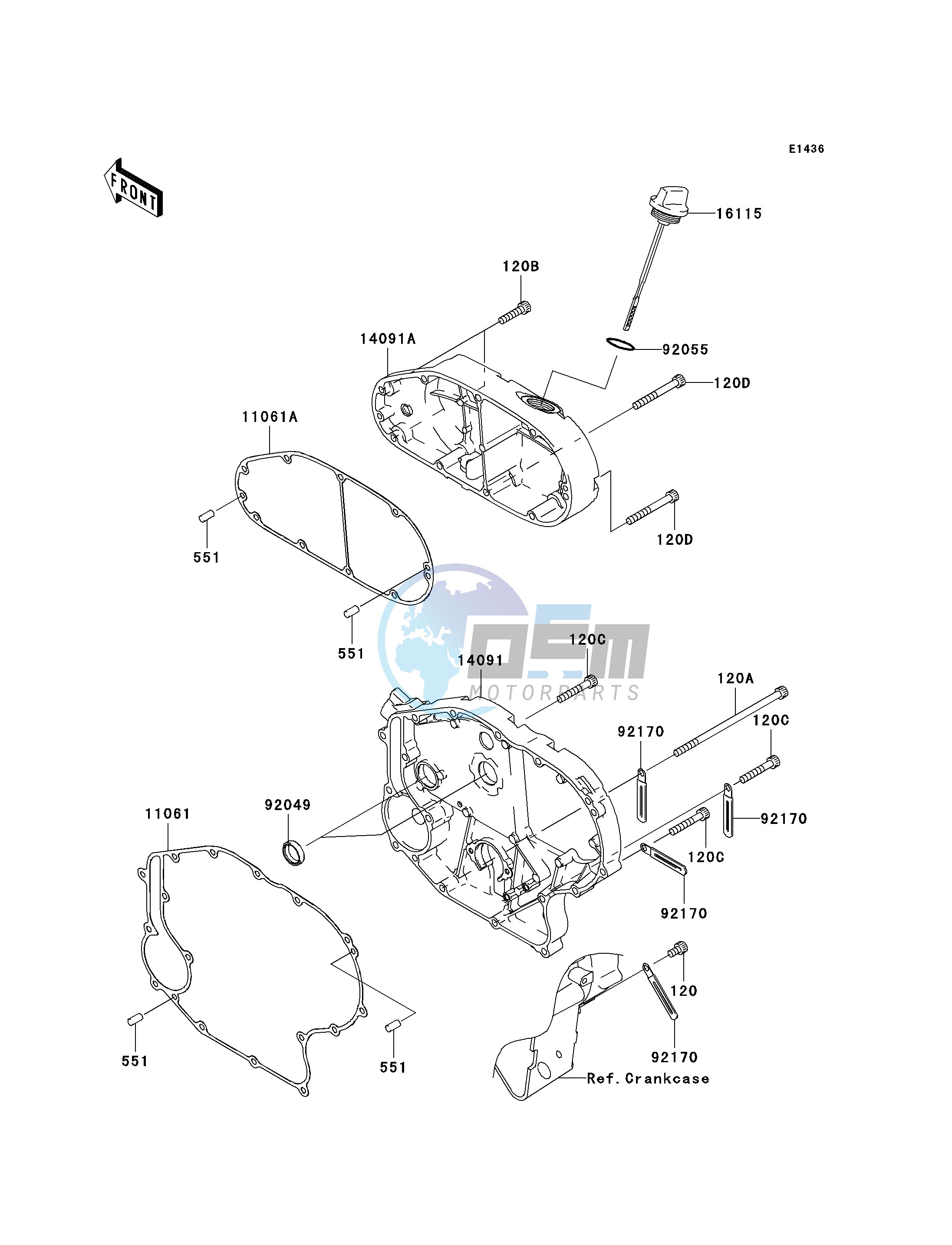 RIGHT ENGINE COVER-- S- -