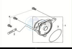 CRUISYM a 250 (LV25W2-EU) (M0) drawing CYL. HEAD SIDE COVER