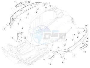 SUPER GTS 300 4T 4V IE ABS E3 (APAC) drawing Side cover - Spoiler