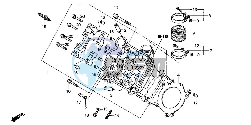 FRONT CYLINDER HEAD