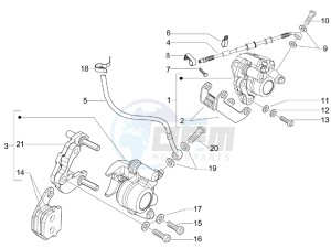 NRG 50 power DD (UK) UK drawing Brakes hose  - Calipers