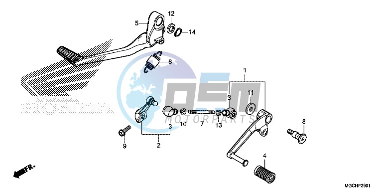 PEDAL (CB1100CA/ CAD/ NA/ NAD)