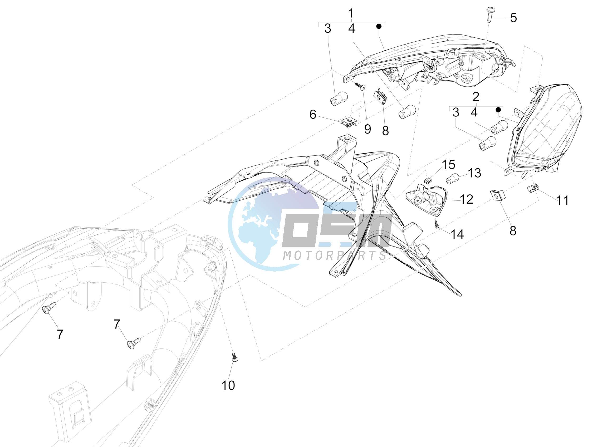 Rear headlamps - Turn signal lamps