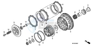 CBR600RR9 France - (F / CMF MME SPC) drawing CLUTCH