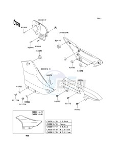 BN 125 A [ELIMINATOR 125] (A4-A8) [ELIMINATOR 125] drawing SIDE COVERS_CHAIN COVER