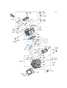 VULCAN 900 CUSTOM VN900CDF GB XX (EU ME A(FRICA) drawing Cylinder Head