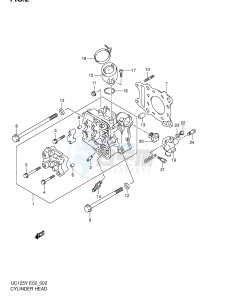 UC125 (E2) drawing CYLINDER HEAD