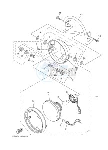 YBR125EGS (43BE) drawing HEADLIGHT