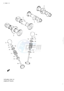 VZR 1800 Z drawing CAMSHAFT-VALVE