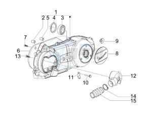 S 125 4T ie E3 College drawing Crankcase cover and cooling