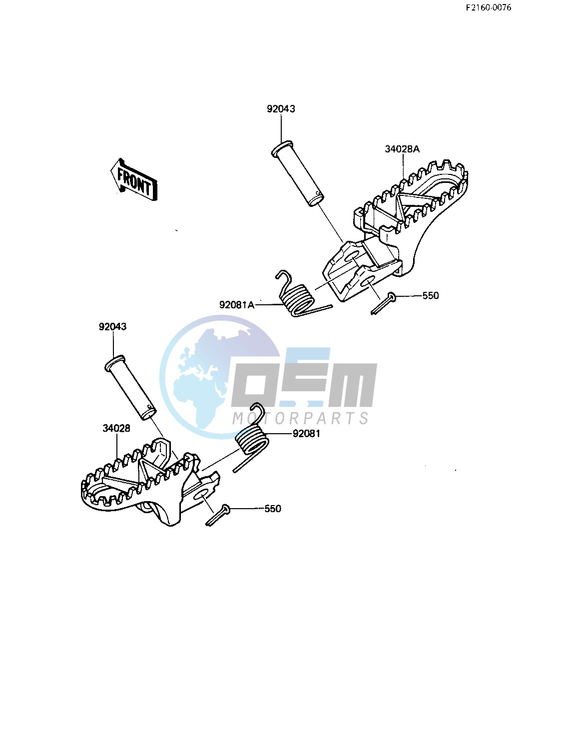 FOOTRESTS -- 83 A1- -