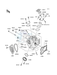 KLX110 KLX110CEF EU drawing Cylinder Head