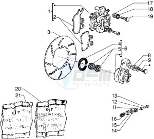 Hexagon 125 GT drawing Calipers