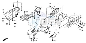 TRX500FPE drawing BODY COVER