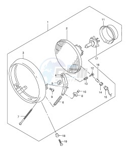 GZ250 (E1) drawing HEADLAMP