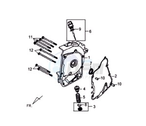 SYMPLY 50 drawing CRANKCASE RIGHT