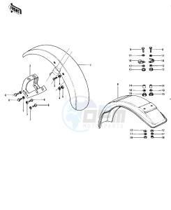 H1 D-F A [KH500] (D-F A8) [KH500] drawing FENDERS -- 73-75 D_E_F & 76 A8- -