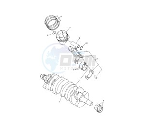 YZF R6 600 drawing CRANKSHAFT AND PISTON