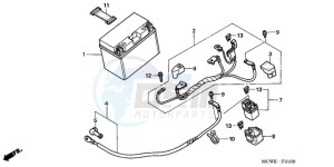 VFR8009 Ireland - (EK / MME TWO) drawing BATTERY