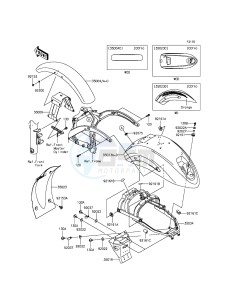 VULCAN 900 CUSTOM VN900CFFA GB XX (EU ME A(FRICA) drawing Fenders