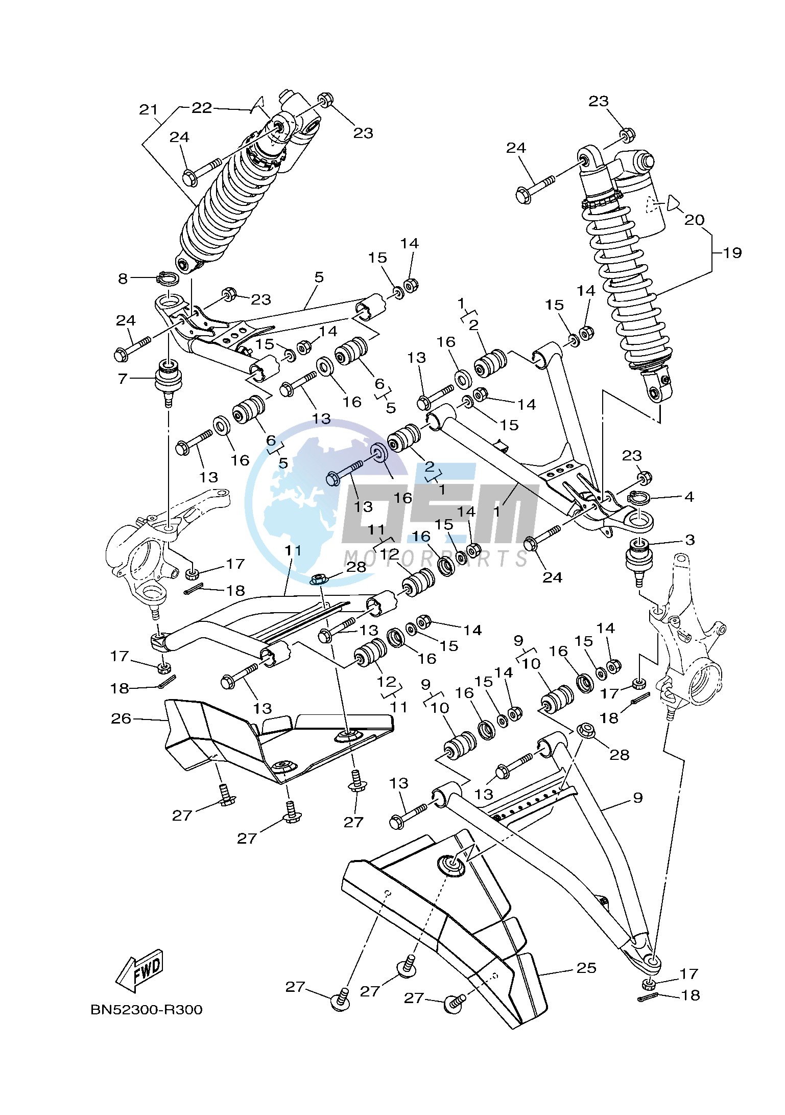 FRONT SUSPENSION & WHEEL