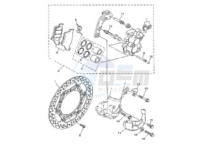 YZ 125 drawing FRONT BRAKE CALIPER