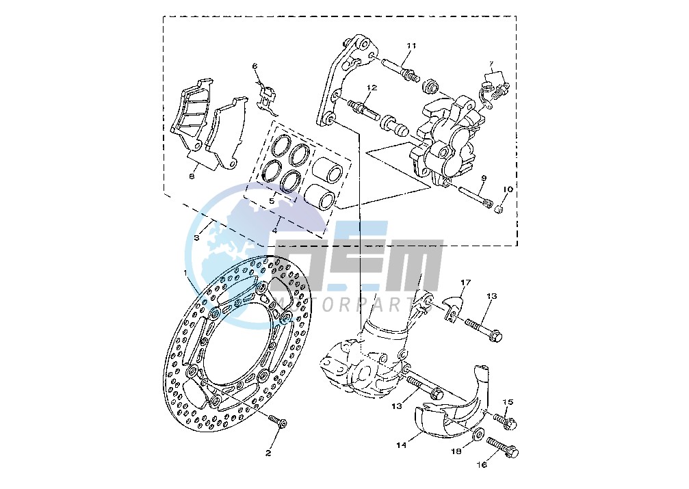 FRONT BRAKE CALIPER