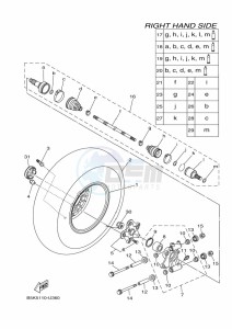 YFM700FWBD YFM7NKP (B5KG) drawing REAR WHEEL 2