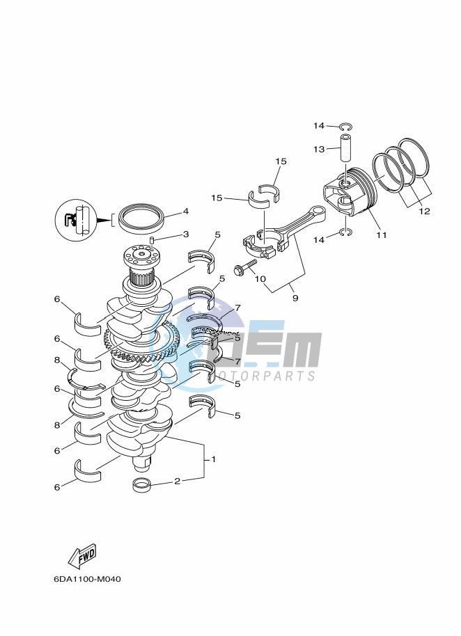 CRANKSHAFT--PISTON