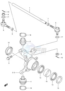 LT-F400 (P24) drawing STEERING KNUCKLE (MODEL K5 K6 K7)