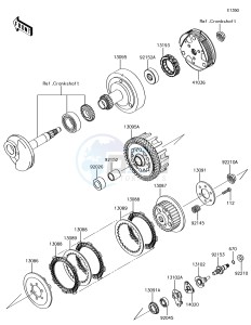 KLX110 KLX110CHF EU drawing Clutch