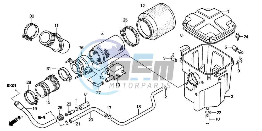 AIR CLEANER (TRX500FA1/2/3/4)