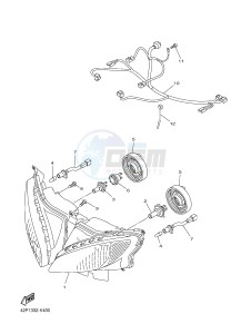 FZ8-S ABS FZ8 FAZER (ABS) 800 (1BD5 1BD7) drawing HEADLIGHT